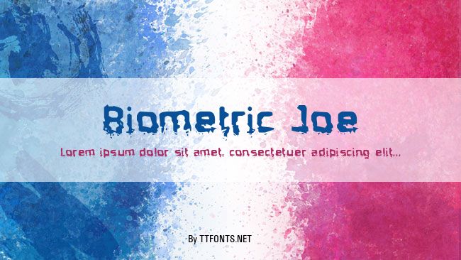 Biometric Joe example